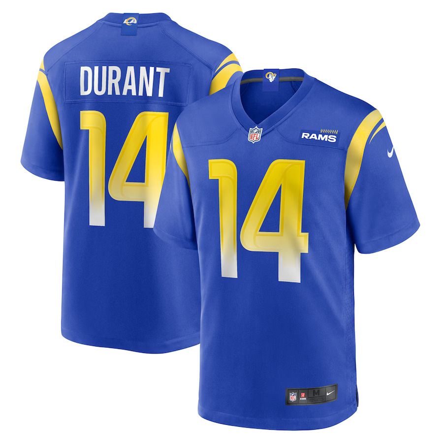 Men Los Angeles Rams 14 Cobie Durant Nike Royal Game Player NFL Jersey